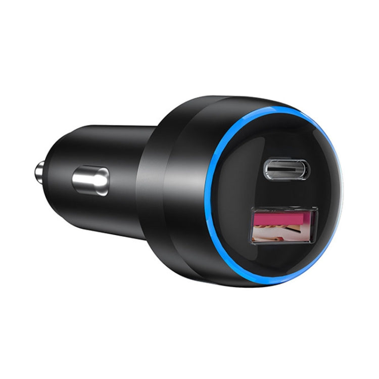 IBD355-1UC 18W+45W Smart Car Charger Dual-port Metal Phone Fast Charger(QC3.0+PD 3.0) - Car Charger by PMC Jewellery | Online Shopping South Africa | PMC Jewellery