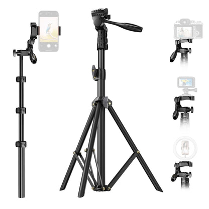 APEXEL APL-JJ070 Outdoor Phone Live With Yundai SLR Portable Landing Selfie Rod Tripod(Black) - Stand by APEXEL | Online Shopping South Africa | PMC Jewellery