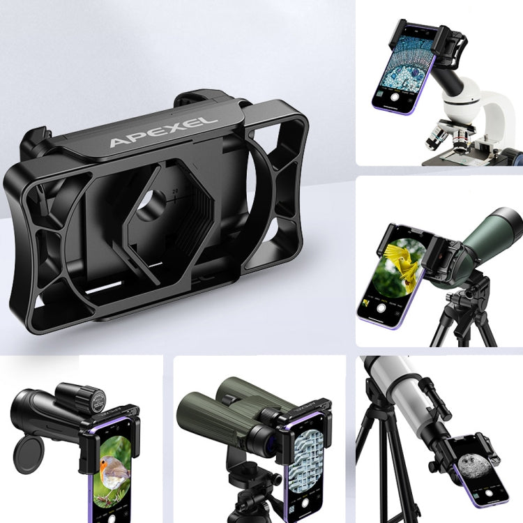 APEXEL APL-F002 Dual Monocular Bird Watching Camera Universal Eyepiece Connector Phone Accessories(Black) - Lens & Accessories by APEXEL | Online Shopping South Africa | PMC Jewellery