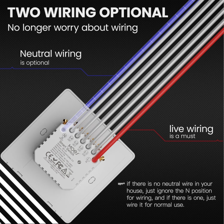 Tuya ZigBee Smart Single-fire Zero-fire Sharing Timing Voice Wall Switch EU Plug, Style: 2 Ways (White Scene Casual Post) - Smart Switch by PMC Jewellery | Online Shopping South Africa | PMC Jewellery