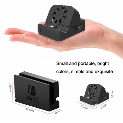 For Nintendo Switch / Switch OLED SW300 HDMI Video Casting Converter Cooling Fan Base Charger(Black) - Charger & Power by PMC Jewellery | Online Shopping South Africa | PMC Jewellery