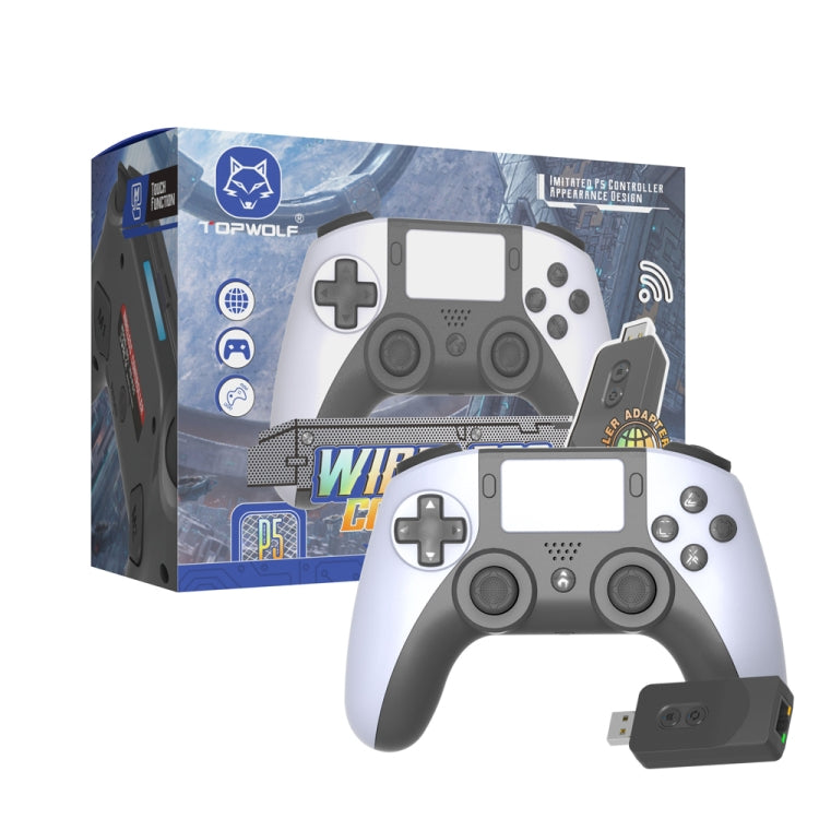 For PS5 / PS4 /  PC PS5200 Console Game Wireless Bluetooth Handle(Black+White) - Gamepads by PMC Jewellery | Online Shopping South Africa | PMC Jewellery