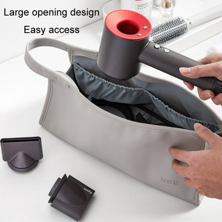 Baona BN-DS001 for Dyson Hair Dryer Accessories Leather Organizer(Light Apricot) - Dyson Accessories by Baona | Online Shopping South Africa | PMC Jewellery