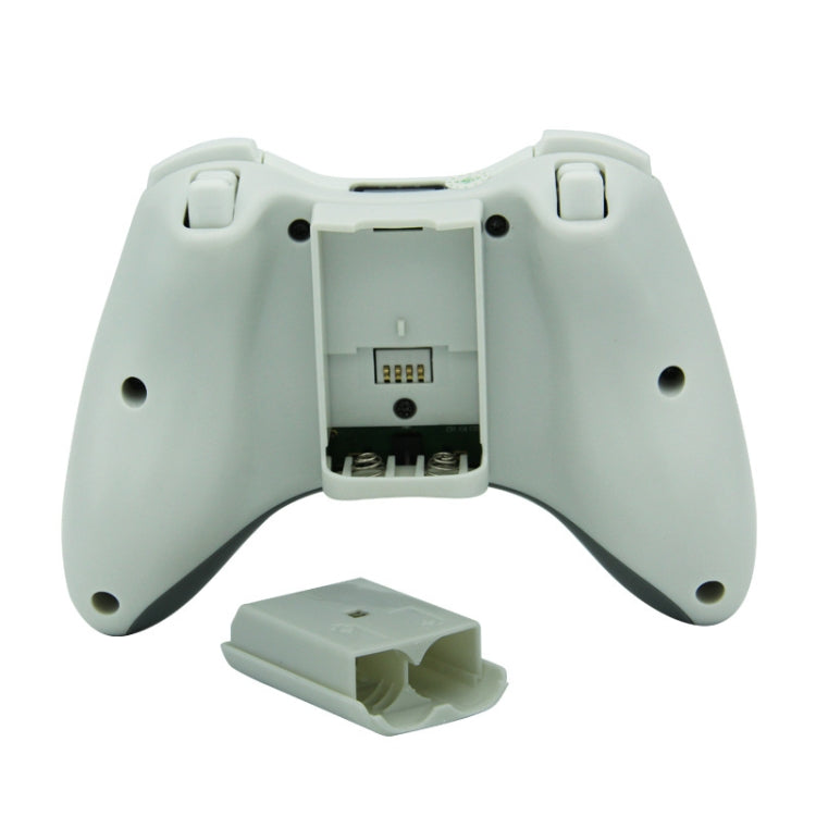 For Microsoft Xbox 360 / PC XB13 Dual Vibration Wireless 2.4G Gamepad With Receiver(White) - Gamepad by PMC Jewellery | Online Shopping South Africa | PMC Jewellery