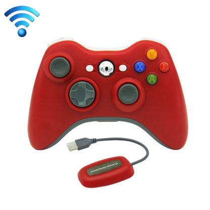 For Microsoft Xbox 360 / PC XB13 Dual Vibration Wireless 2.4G Gamepad With Receiver(Red) - Gamepad by PMC Jewellery | Online Shopping South Africa | PMC Jewellery