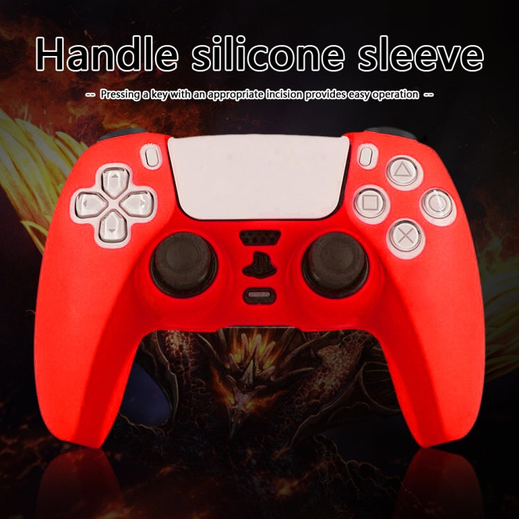 For PS5 Controller Silicone Case Protective Cover, Product color: Red - Cases by PMC Jewellery | Online Shopping South Africa | PMC Jewellery