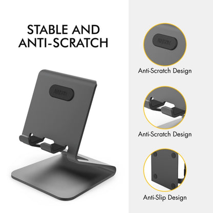 AhaStyle ST02 Mobile Phone Aluminum Alloy Fixed Bracket Storage Charging Base(Rose Gold) - Desktop Holder by AhaStyle | Online Shopping South Africa | PMC Jewellery