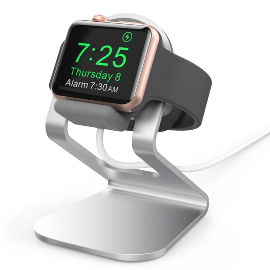 AhaStyle ST03 For Apple Watch Series Aluminum Alloy Stand Base(Silver) -  by AhaStyle | Online Shopping South Africa | PMC Jewellery