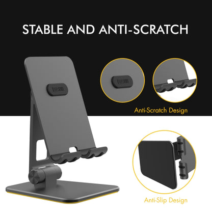 AhaStyle ST01 Double Swivel Aluminum Alloy Convenient Phone Charging Stand Base(Black) - Desktop Holder by AhaStyle | Online Shopping South Africa | PMC Jewellery