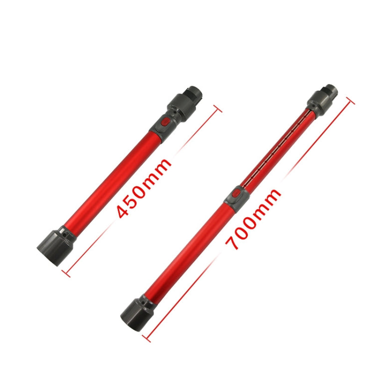 For Dyson V7 V8 V10 V11 V15 Vacuum Cleaner Telescopic Rod Metal Extension Tube(Red) - Dyson Accessories by PMC Jewellery | Online Shopping South Africa | PMC Jewellery