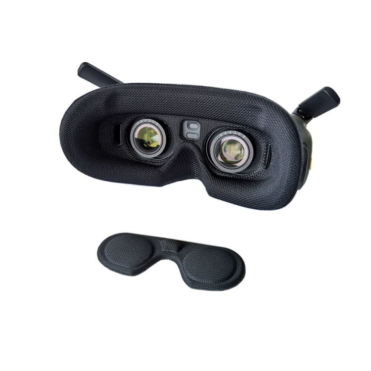 For DJI Goggles 2 Foam Padding Sponge Eye Pad Mask With Lens Cover Black - Other Accessories by PMC Jewellery | Online Shopping South Africa | PMC Jewellery