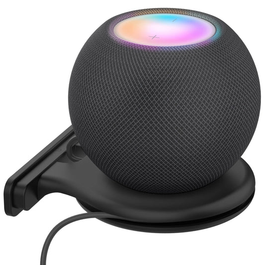 For Apple HomePod Mini AhaStyle PT149 Smart Speaker Stand(Black) - Speaker Bracket by AhaStyle | Online Shopping South Africa | PMC Jewellery