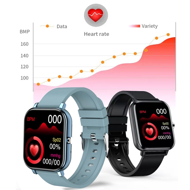 H10 1.69 inch Screen Bluetooth Call Smart Watch, Support Heart Rate/Blood Pressure/Sleep Monitoring, Color: Black Net+Silicone - Smart Wear by PMC Jewellery | Online Shopping South Africa | PMC Jewellery