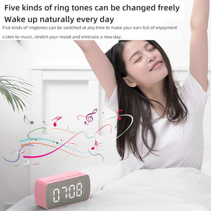 Q5 Outdoor Portable Card Bluetooth Speaker Small Clock Radio, Color: Pink 2800mAh - Mini Speaker by PMC Jewellery | Online Shopping South Africa | PMC Jewellery