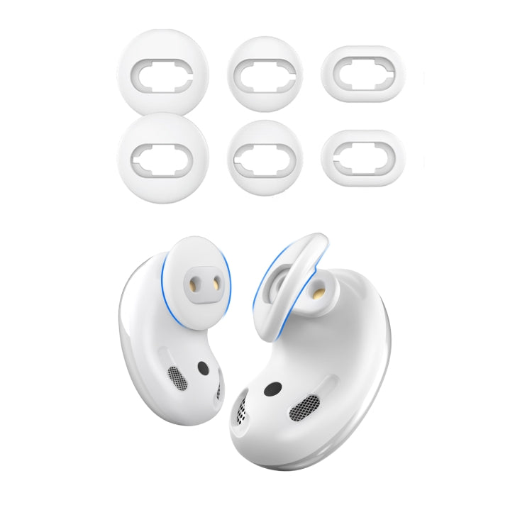 For Samsung Galaxy Buds Live AhaStyle PT132 S+M+L Silicone Earbud(White) - Anti-dust & Ear Caps by AhaStyle | Online Shopping South Africa | PMC Jewellery