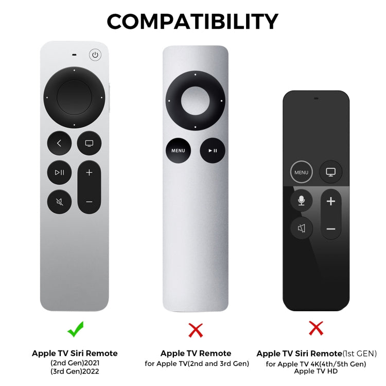 For Apple TV Siri Remote 2/3 AhaStyle PT166 Remote Controller Silicone Protective Case Striped Non-Slip Anti-Drop Cover(Midnight Blue) - Remote Control Covers by AhaStyle | Online Shopping South Africa | PMC Jewellery