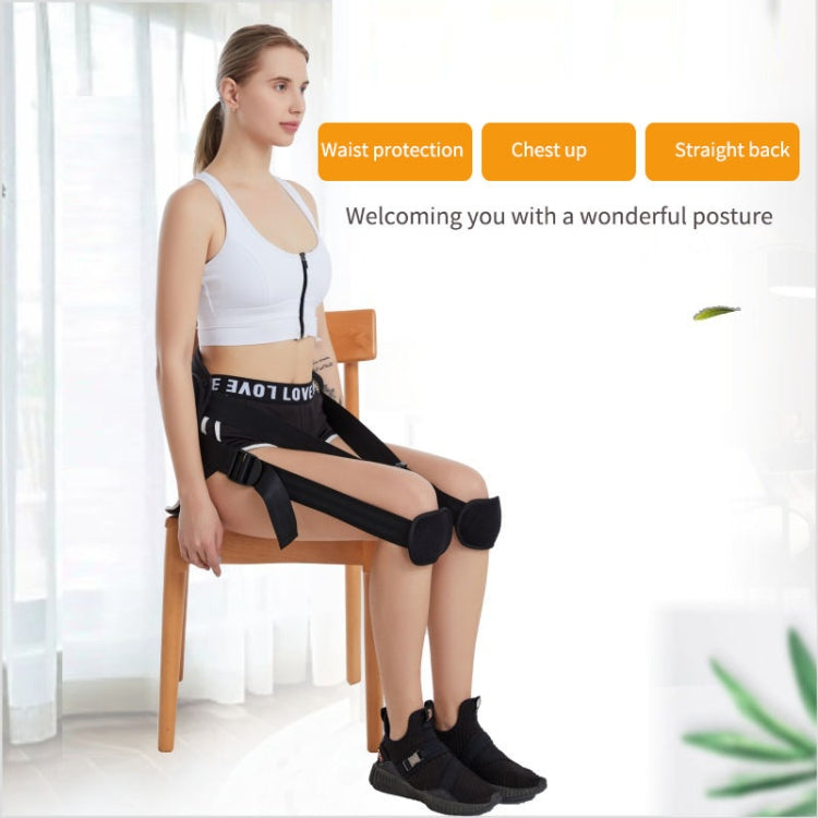 Adjustable Sitting Back Support Belt Office Posture Correction Harness Lumbar, Size: Free Size(Black) - Corrector by PMC Jewellery | Online Shopping South Africa | PMC Jewellery