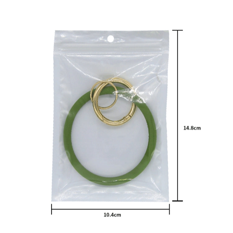 SiB005 Large Round Silicone Bracelet Keychain Outdoor Sports Silicone Bracelet(Sand Color) - Bracelets by PMC Jewellery | Online Shopping South Africa | PMC Jewellery