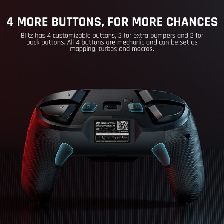BIGBIGWON Blitz C2Pro Full Mechanical Gamepad Bluetooth Wired Dual Mode Support Switch / PC / Android / IOS - Controller Gamepad by BIGBIGWON | Online Shopping South Africa | PMC Jewellery
