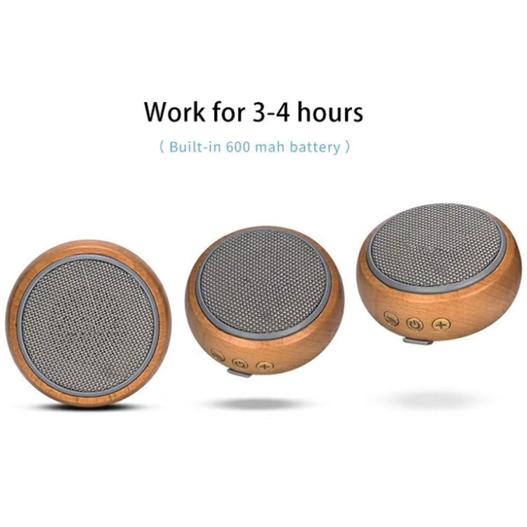 BT810 Small Outdoor Portable Wooden Bluetooth Speaker Support TF Card & 3.5mm AUX(Silver Gray) - Mini Speaker by PMC Jewellery | Online Shopping South Africa | PMC Jewellery