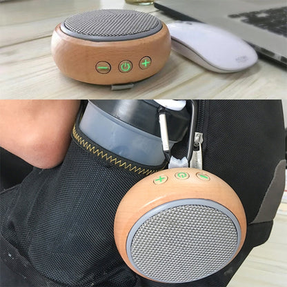 BT810 Small Outdoor Portable Wooden Bluetooth Speaker Support TF Card & 3.5mm AUX(Silver Gray) - Mini Speaker by PMC Jewellery | Online Shopping South Africa | PMC Jewellery