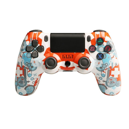 For PS4 Wireless Bluetooth Game Controller With Light Strip Dual Vibration Game Handle(Gear) - Gamepads by PMC Jewellery | Online Shopping South Africa | PMC Jewellery