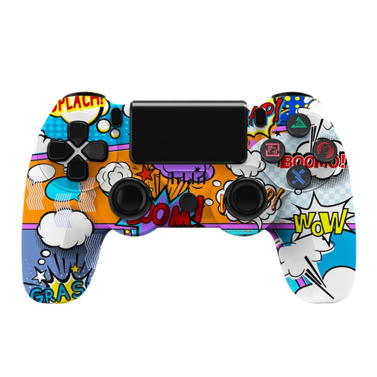 For PS4 Wireless Bluetooth Game Controller With Light Strip Dual Vibration Game Handle(Cloud) - Gamepads by PMC Jewellery | Online Shopping South Africa | PMC Jewellery