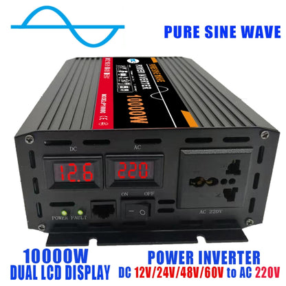 10000W (Actual 1500W) 12V to 220V High Power Car Sine Wave Inverter Power Converter - Pure Sine Wave by PMC Jewellery | Online Shopping South Africa | PMC Jewellery