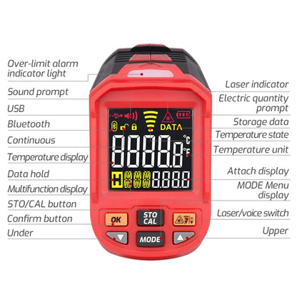 TASI TA603D -32-1880 degrees Celsius Color Screen Infrared Thermometer Industrial Electronic Thermometer - Thermostat & Thermometer by TASI | Online Shopping South Africa | PMC Jewellery | Buy Now Pay Later Mobicred