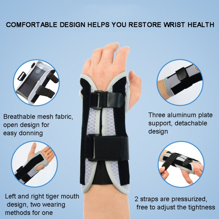 Breathable Wrist Support Splint Wrist Brace Protector Band Arthritis Carpal Tunnel Hand Sprain Tendinitis Wristband - Corrector by PMC Jewellery | Online Shopping South Africa | PMC Jewellery