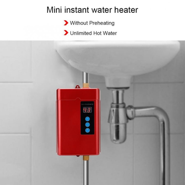 AU Plug 4000W Electric Water Heater With Remote Control Adjustable Temperate(Black) - Water Heaters & Accessories by PMC Jewellery | Online Shopping South Africa | PMC Jewellery
