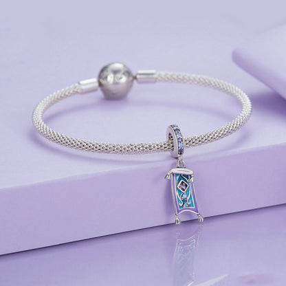 BSC894 S925 Sterling Silver Blue Purple Magic Carpet DIY Pendant Bracelet Accessories Loose Beads Jewelry - Necklaces & Pendants by PMC Jewellery | Online Shopping South Africa | PMC Jewellery