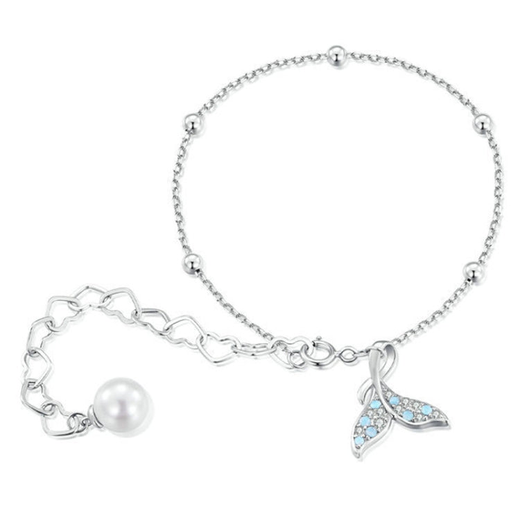 S925 Sterling Silver Blue Symphony Mermaid Bracelets(SCB257) - Bracelets by PMC Jewellery | Online Shopping South Africa | PMC Jewellery