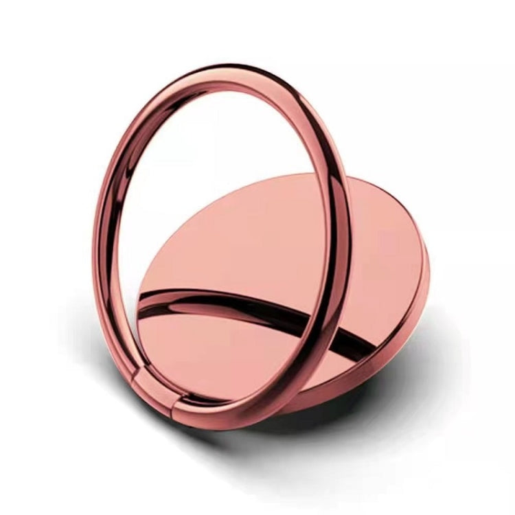 Full Metal Bracket 360 Degree Rotating Magnetic Phone Ring Buckle(Rose Gold) - Ring Holder by PMC Jewellery | Online Shopping South Africa | PMC Jewellery