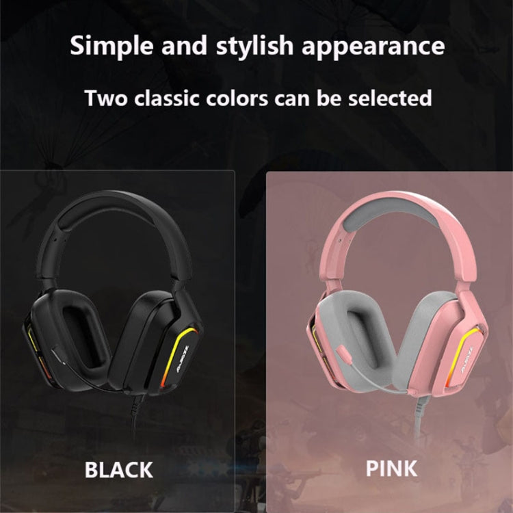 Ajazz AX368 Computer Game Audio Recognition RGB Headset 7.1 Channel Version (Pink) - Multimedia Headset by Ajazz | Online Shopping South Africa | PMC Jewellery