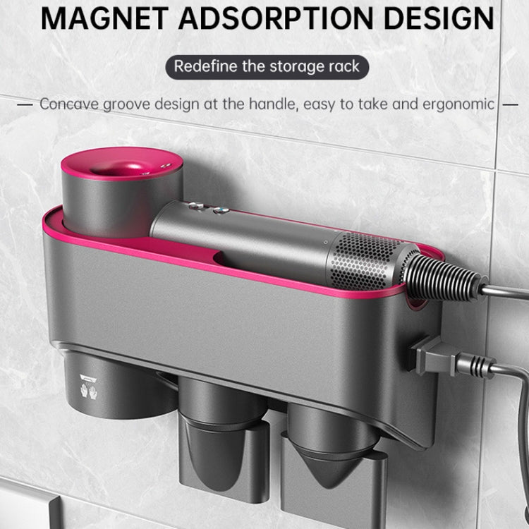 For Dyson Hair Dryer Bracket Storage Rack Wall Mounted Organizer Holders With Hand Dryer Elegant Bronze - Hair Dryers & Accessories by PMC Jewellery | Online Shopping South Africa | PMC Jewellery