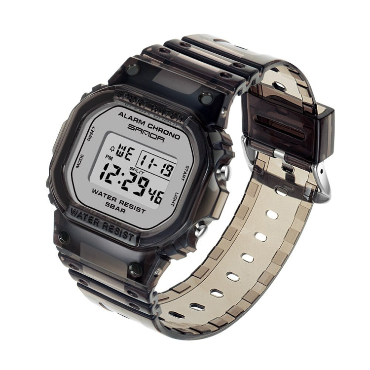 SANDA 2009 Multifunctional Sports Waterproof Calendar Watch(Black With White Noodles) - Sport Watches by SANDA | Online Shopping South Africa | PMC Jewellery