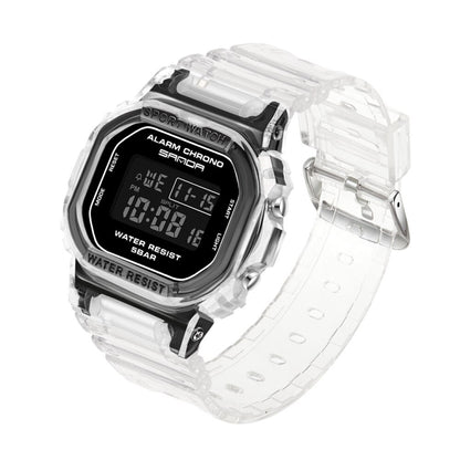 SANDA 2009 Multifunctional Sports Waterproof Calendar Watch(Leucorrhea Black Noodles) - Sport Watches by SANDA | Online Shopping South Africa | PMC Jewellery