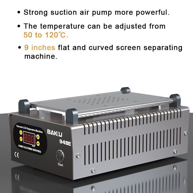 BAKU BA-948E Mobile Phone Liquid Crystal Separation Machine Flat Display Separator Heating Board EU Plug 220V - Separation Equipment by BAKU | Online Shopping South Africa | PMC Jewellery