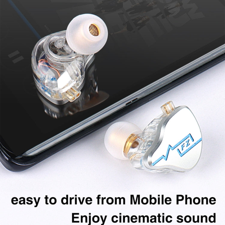 FZ In Ear HIFI Sound Quality Live Monitoring Earphone, Color: With Mic Blue - In Ear Wired Earphone by FZ | Online Shopping South Africa | PMC Jewellery