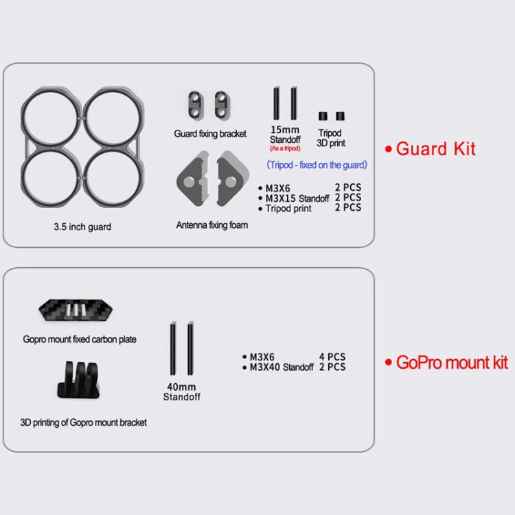 Suitable for DJI Avata 3.5-inch Upgrade Frame Kit, Style: Rack+4 Motors -  by PMC Jewellery | Online Shopping South Africa | PMC Jewellery