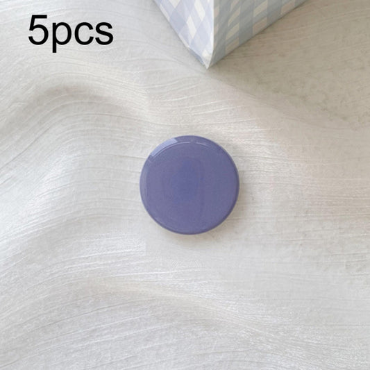 5pcs Solid Color Drop Glue Airbag Bracket Mobile Phone Ring Buckle(Lavender Purple) - Ring Holder by PMC Jewellery | Online Shopping South Africa | PMC Jewellery