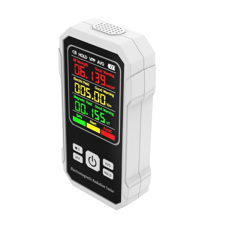 Electromagnetic Radiation Detector High Frequency Radiation Detector(White) - Radiation Detector by PMC Jewellery | Online Shopping South Africa | PMC Jewellery