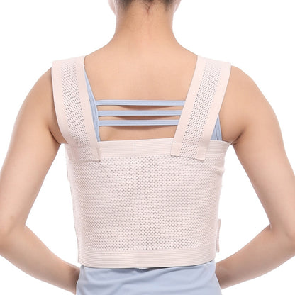 Left M Chest Compression Fixation Strap Breast Surgery Chest Strap(Beige) - Corrector by PMC Jewellery | Online Shopping South Africa | PMC Jewellery