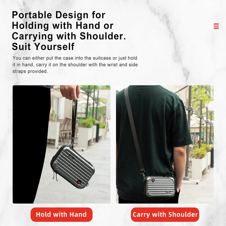 For Insta360 GO 3 AMagisn Hard Shell Storage Bag Waterproof Bag(Gray) - Case & Bags by aMagisn | Online Shopping South Africa | PMC Jewellery