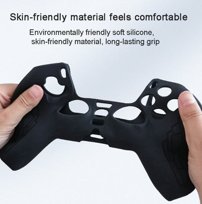 For PS5 Gamepad Silicone Case Non-slip Texture Thickened Protective Cover(White) - Cases by PMC Jewellery | Online Shopping South Africa | PMC Jewellery