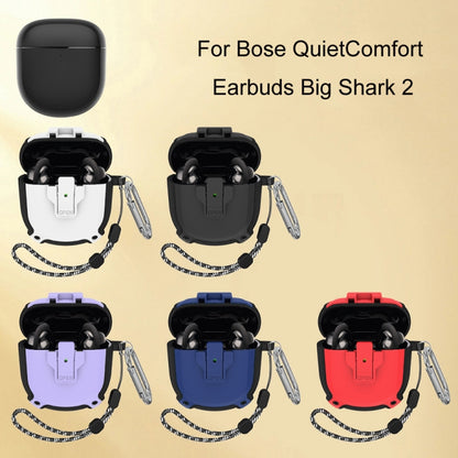 For Bose QuietComfort Earbuds Big Shark 2 Generation Split Protective Case(Black) - Other Earphone Case by PMC Jewellery | Online Shopping South Africa | PMC Jewellery