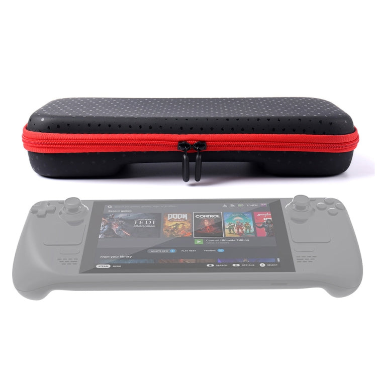 For Steam Deck Game Console Storage Bag Waterproof and Drop-proof with Interlayer(Black) - Accessories by PMC Jewellery | Online Shopping South Africa | PMC Jewellery