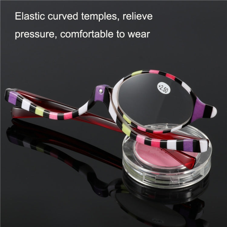 Makeup Presbyopic Glasses Multicolored Rotatable Magnifying Glass Single Piece Reading Glass, Degree: +250 - Presbyopic Glasses by PMC Jewellery | Online Shopping South Africa | PMC Jewellery