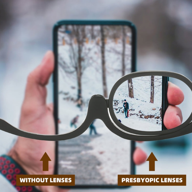 Makeup Presbyopic Glasses Monolithic Reading Glass Magnifying Glass, Degree: +100(Red) - Presbyopic Glasses by PMC Jewellery | Online Shopping South Africa | PMC Jewellery